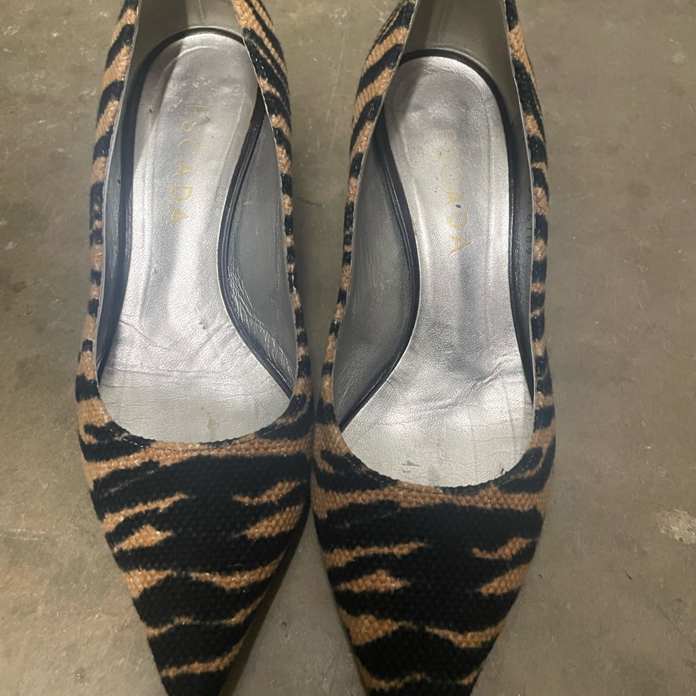 ESCADA SZ 36.5 Leopard Print Women's Shoes